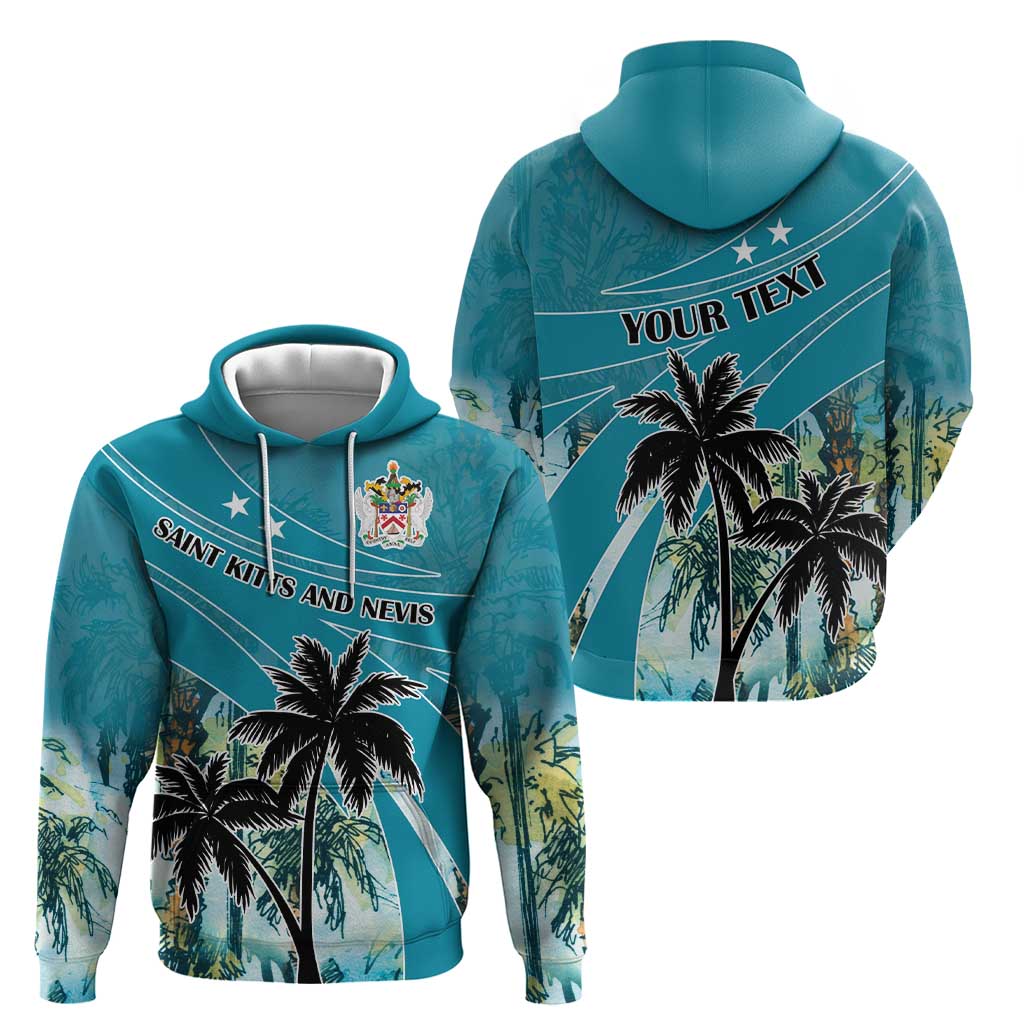 Personalized Saint Kitts and Nevis Coconut Palm Tree Hoodie LT18
