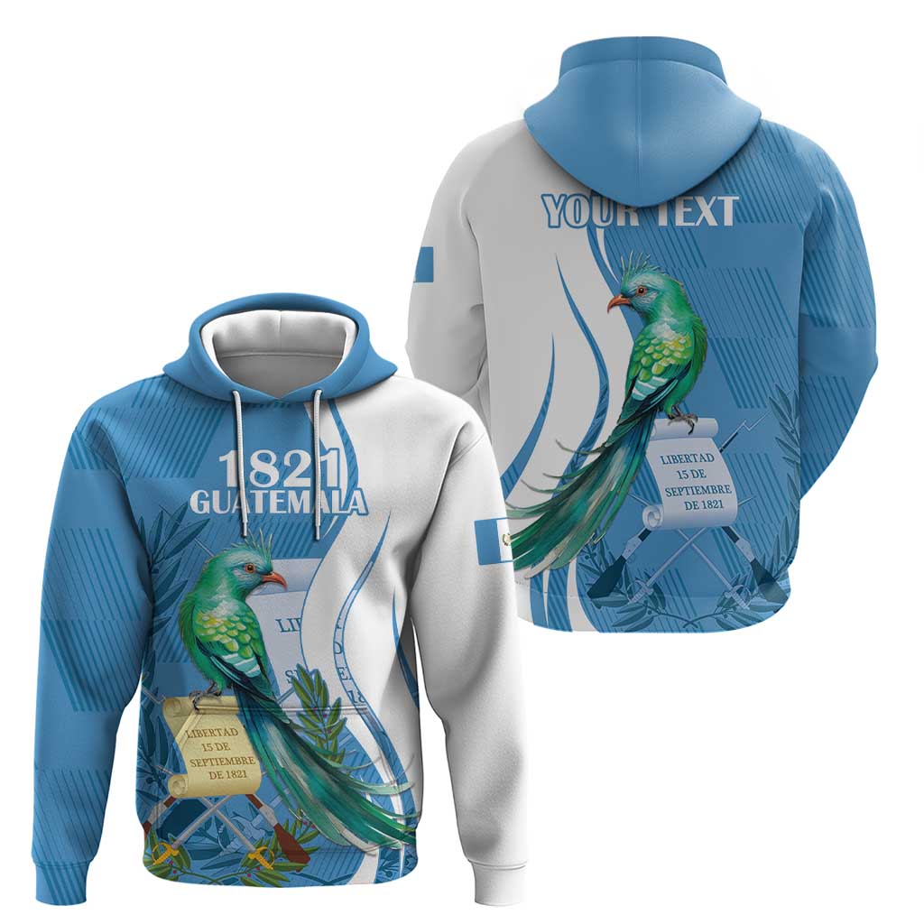 Personalized Guatemala Independence Day Hoodie Since 1821 With Quetzal Bird LT18