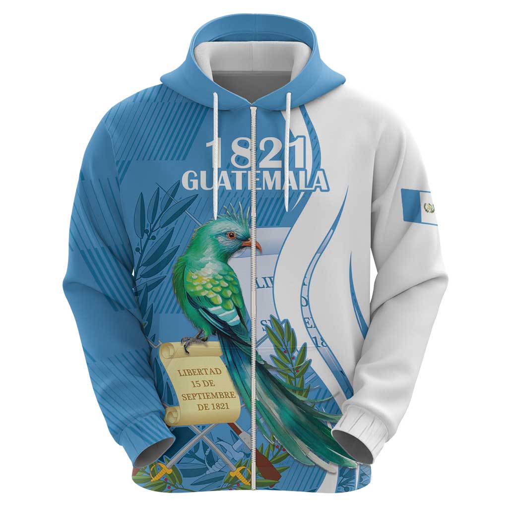 Personalized Guatemala Independence Day Hoodie Since 1821 With Quetzal Bird LT18