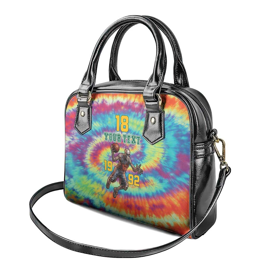 Custom Lithuania Basketball Skeleton 1992 Shoulder Handbag Tie Dye Pattern LT18