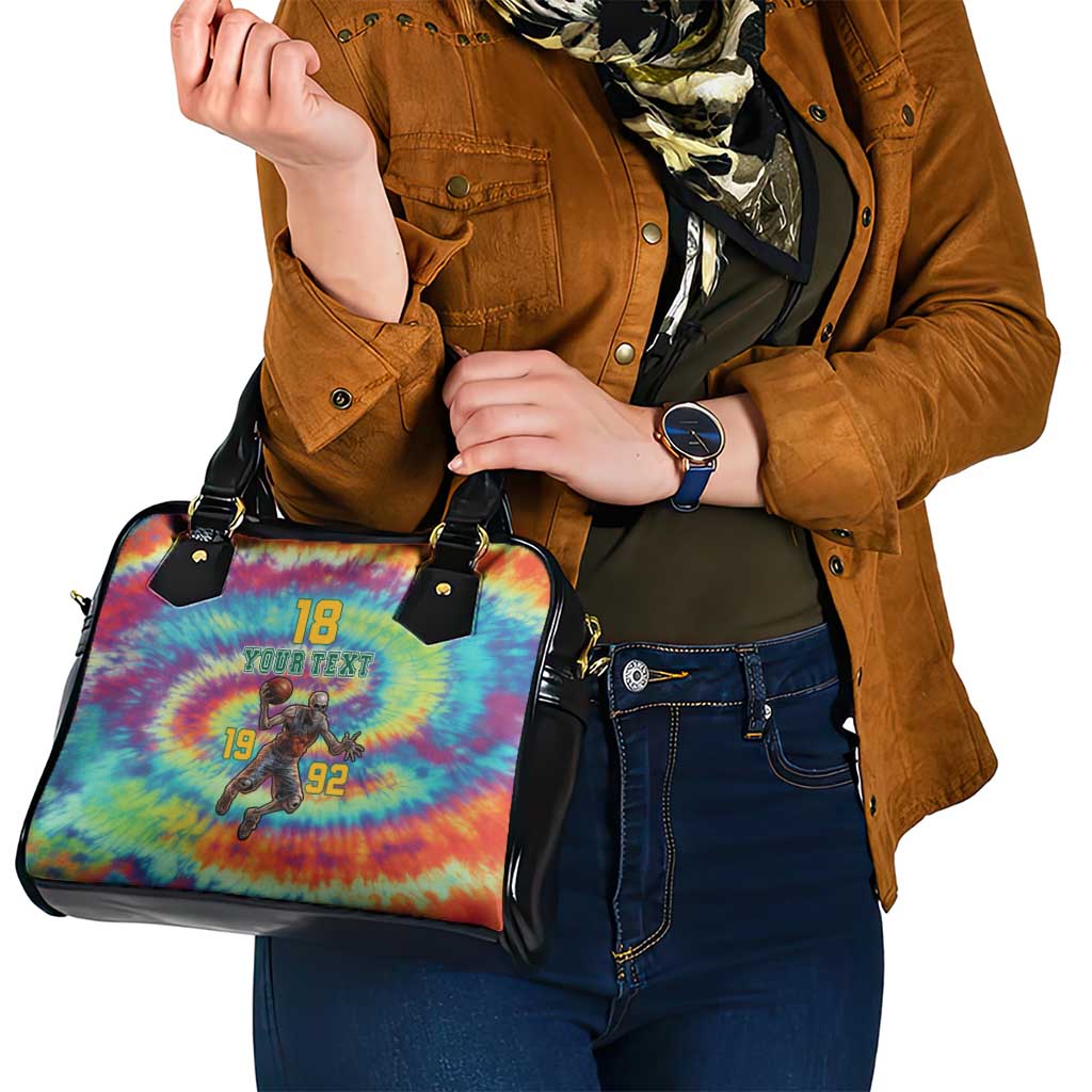 Custom Lithuania Basketball Skeleton 1992 Shoulder Handbag Tie Dye Pattern LT18