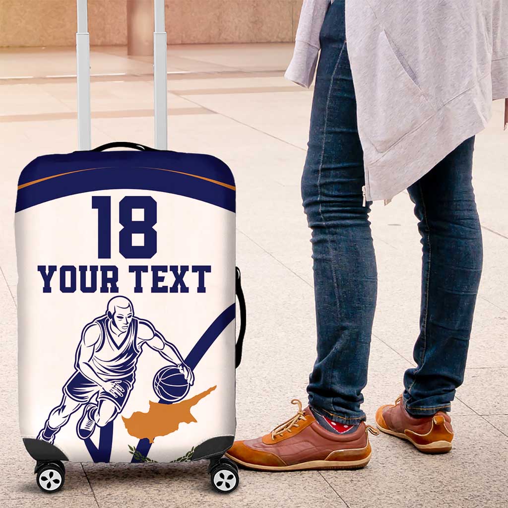 Cyprus Basketball Custom Luggage Cover Go Champion LT18