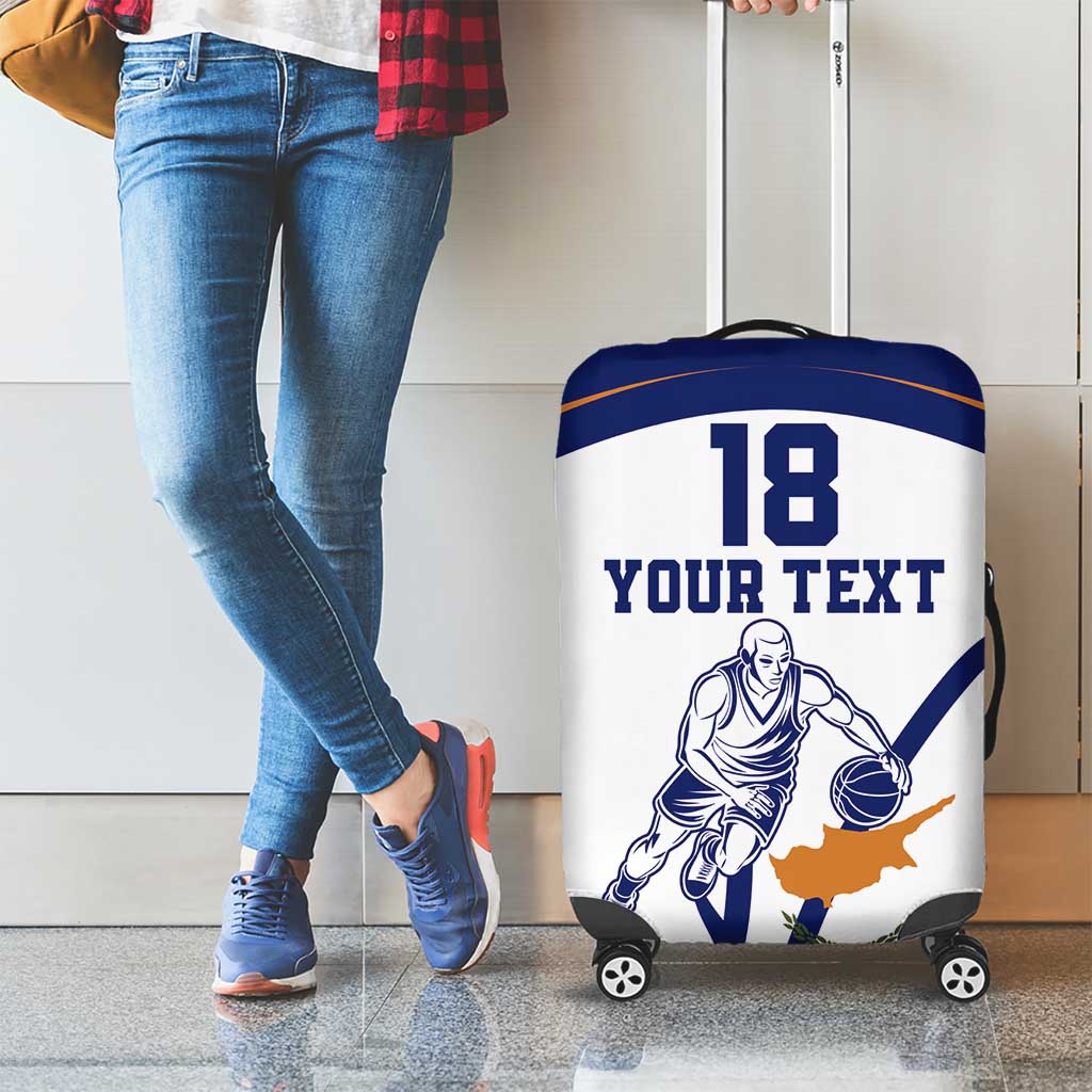 Cyprus Basketball Custom Luggage Cover Go Champion LT18