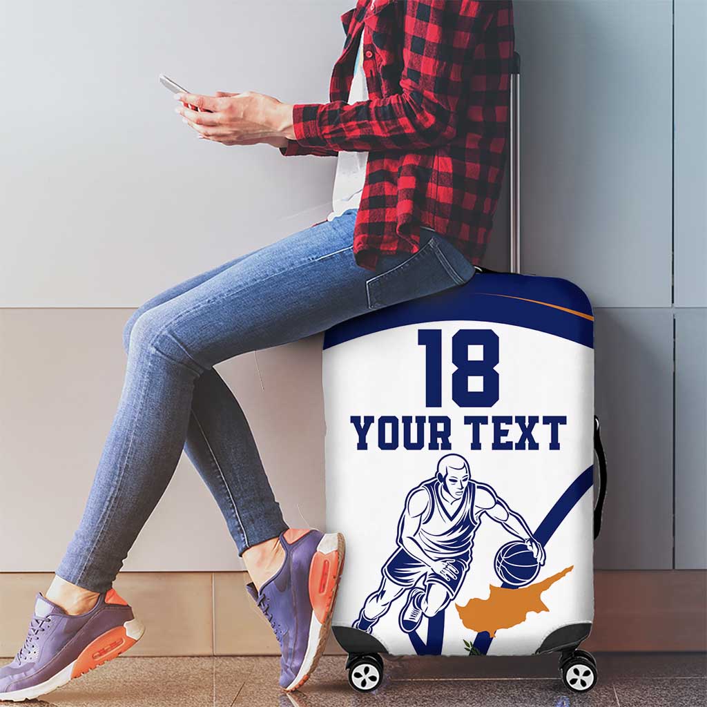 Cyprus Basketball Custom Luggage Cover Go Champion LT18