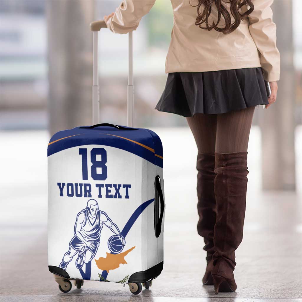 Cyprus Basketball Custom Luggage Cover Go Champion LT18