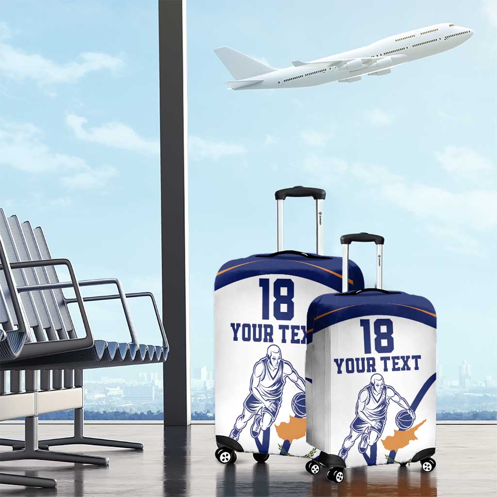 Cyprus Basketball Custom Luggage Cover Go Champion LT18