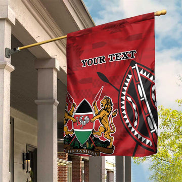 Personalized Afro Kenya Coat Of Arms Garden Flag Ethnic Seamless Pattern LT18
