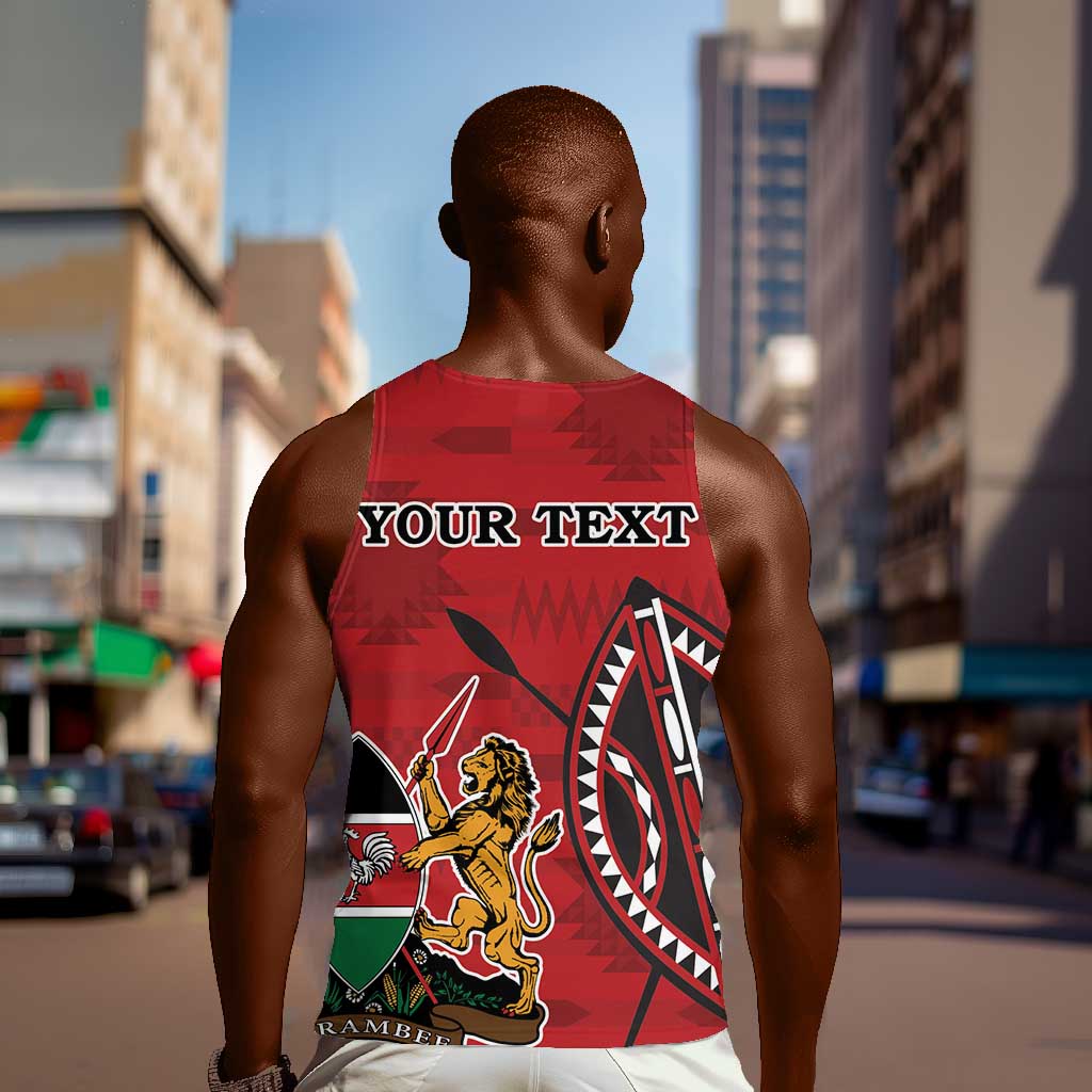 Personalized Afro Kenya Coat Of Arms Men Tank Top Ethnic Seamless Pattern LT18