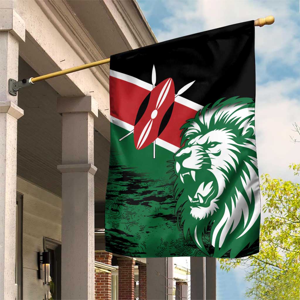 Afro Kenya Lion Head Garden Flag Flag Style LT18