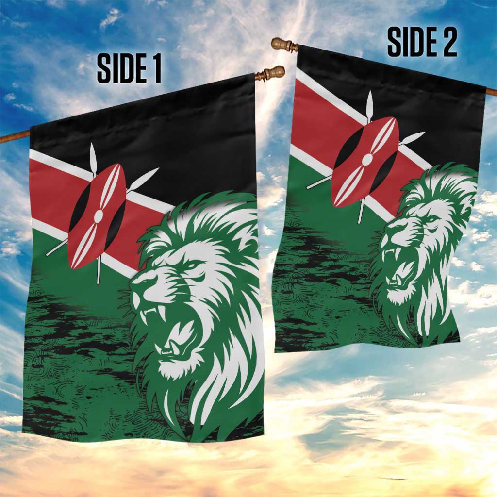 Afro Kenya Lion Head Garden Flag Flag Style LT18