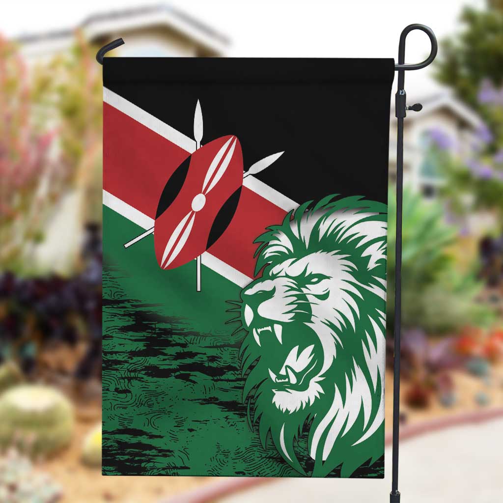 Afro Kenya Lion Head Garden Flag Flag Style LT18