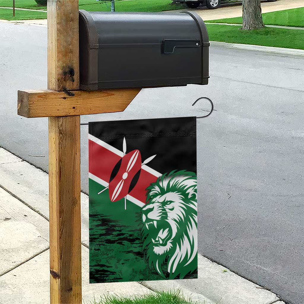 Afro Kenya Lion Head Garden Flag Flag Style LT18
