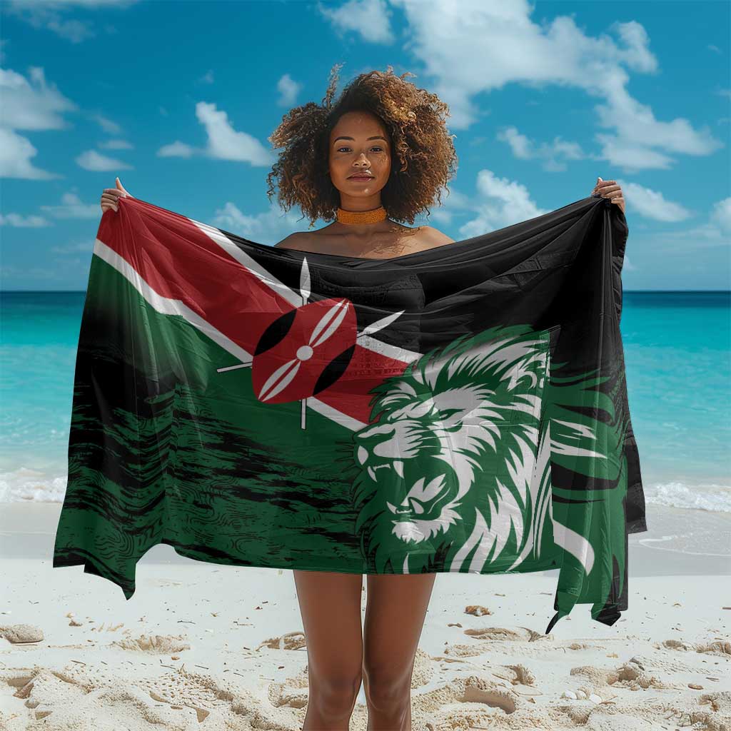 Afro Kenya Lion Head Sarong Flag Style LT18