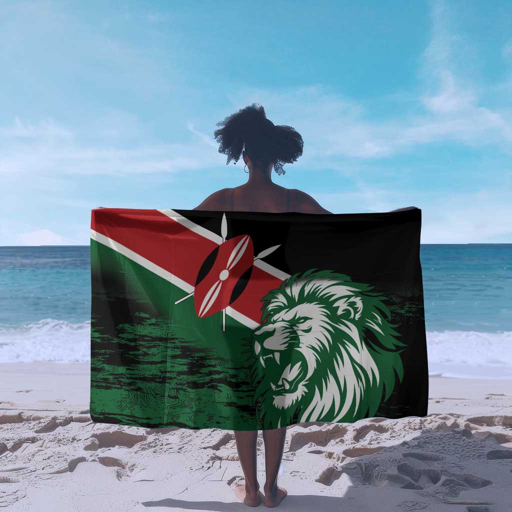 Afro Kenya Lion Head Sarong Flag Style LT18