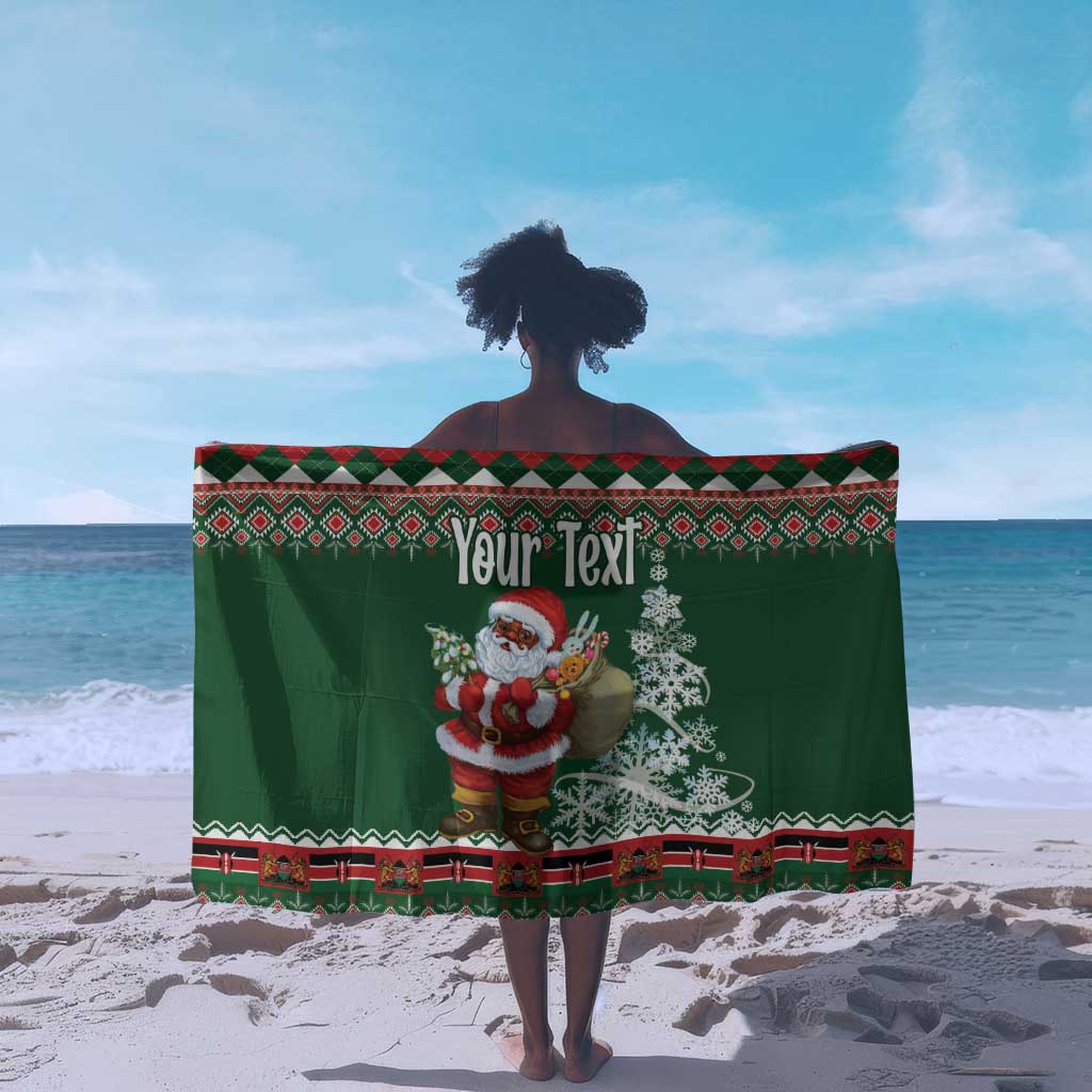 Personalized Afro Kenya Christmas Sarong African Santa -  Folk Pattern LT18