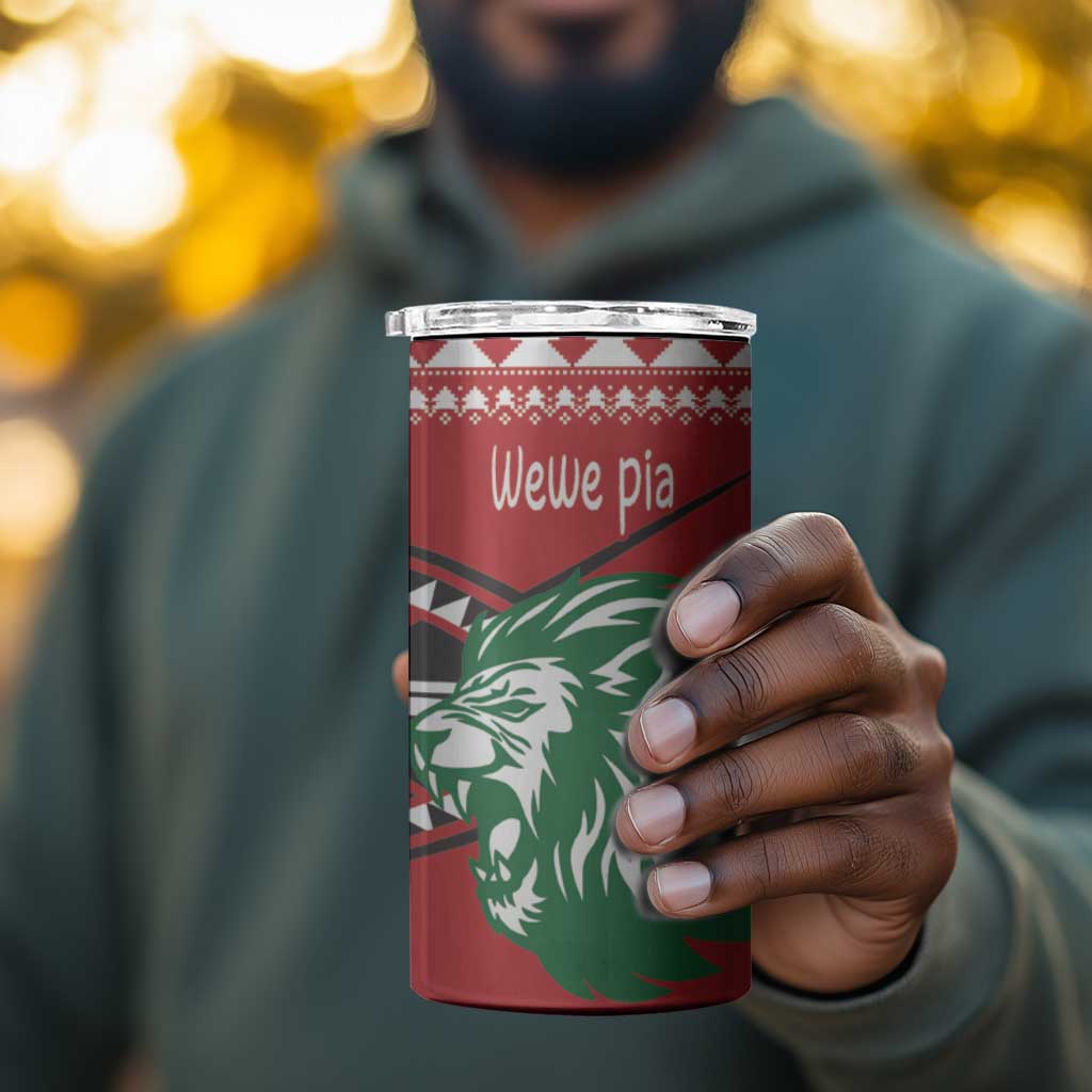 Afro Kenya Christmas 4 in 1 Can Cooler Tumbler Head Lion - Heri ya Krismasi LT18