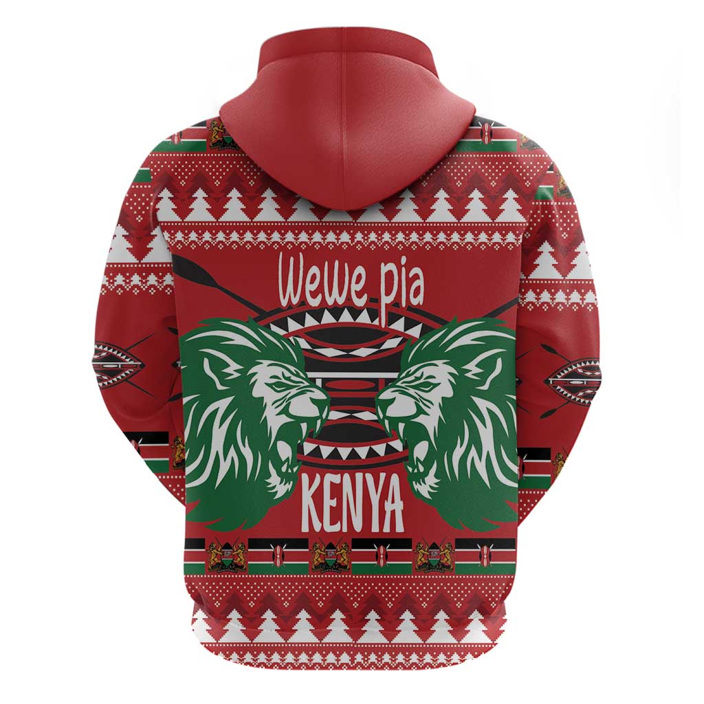 Kenya Christmas Lion Hoodie Heri ya Krismasi - Wewe pia LT18