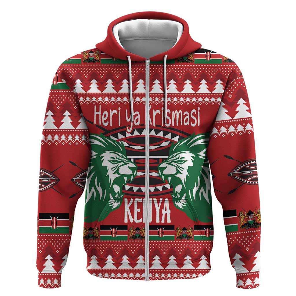 Kenya Christmas Lion Hoodie Heri ya Krismasi - Wewe pia LT18