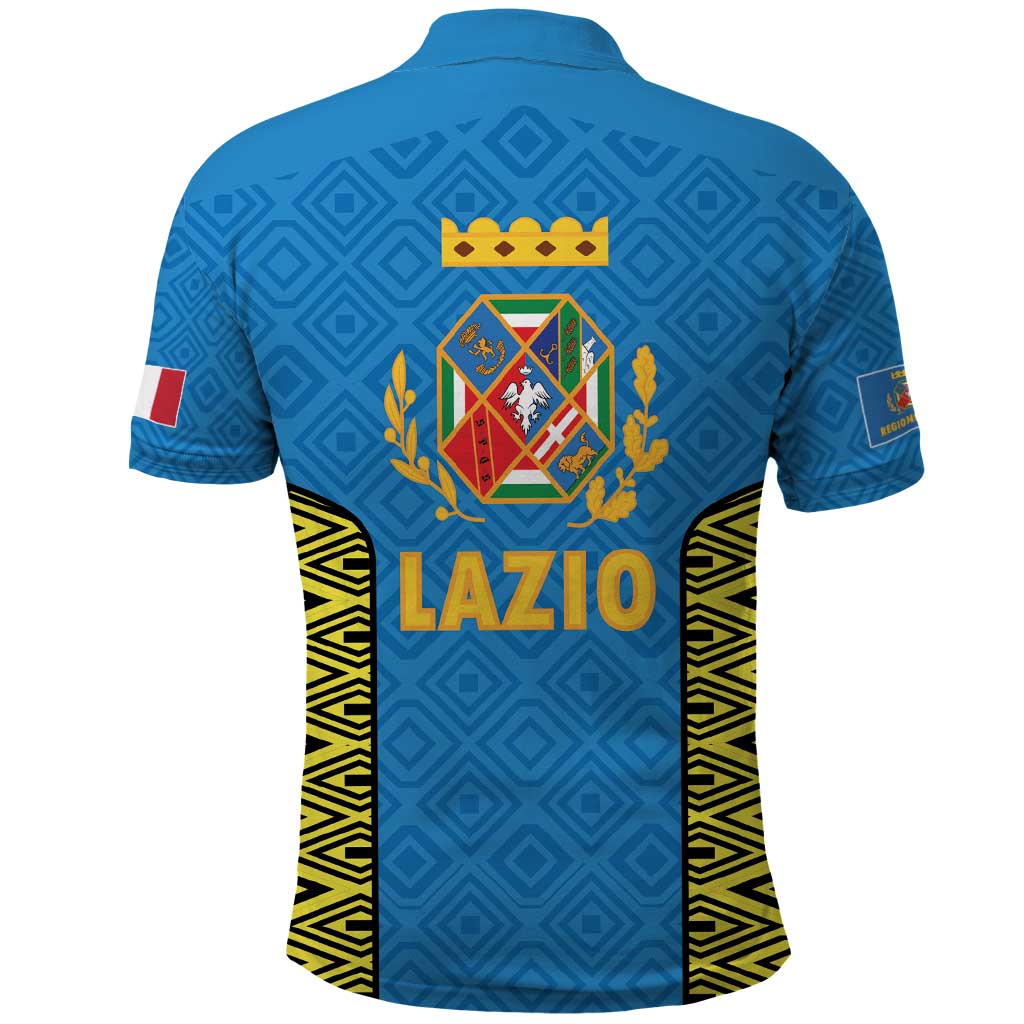 Italy Lazio Polo Shirt Flag Style LT19