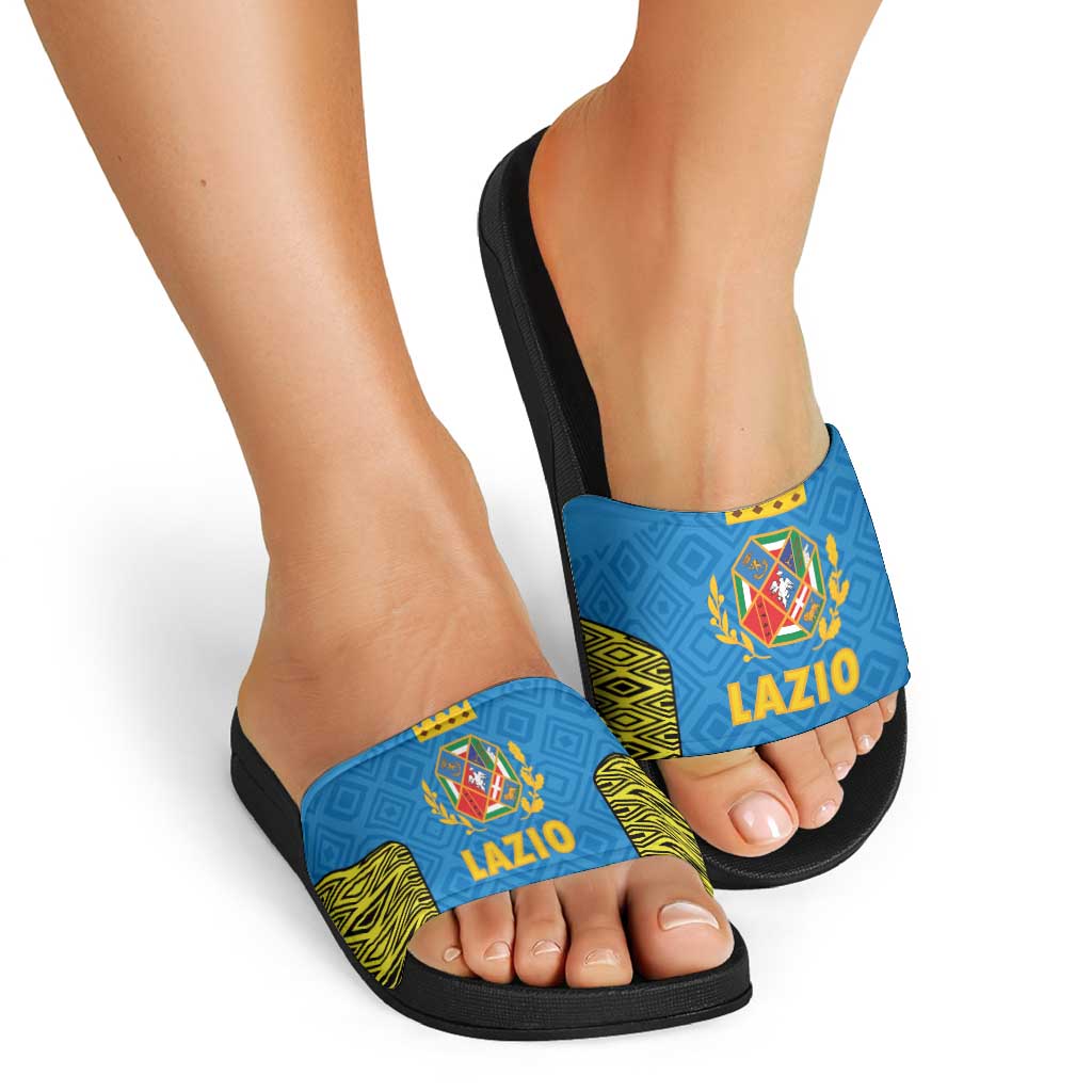 Italy Lazio Slide Sandals Flag Style LT19