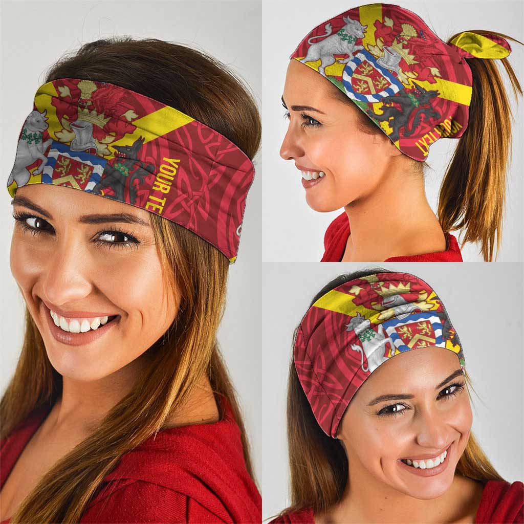 Personalized Anglesey Ynys Mon Neck Gaiter Map and Emblem Celtic Style LT19