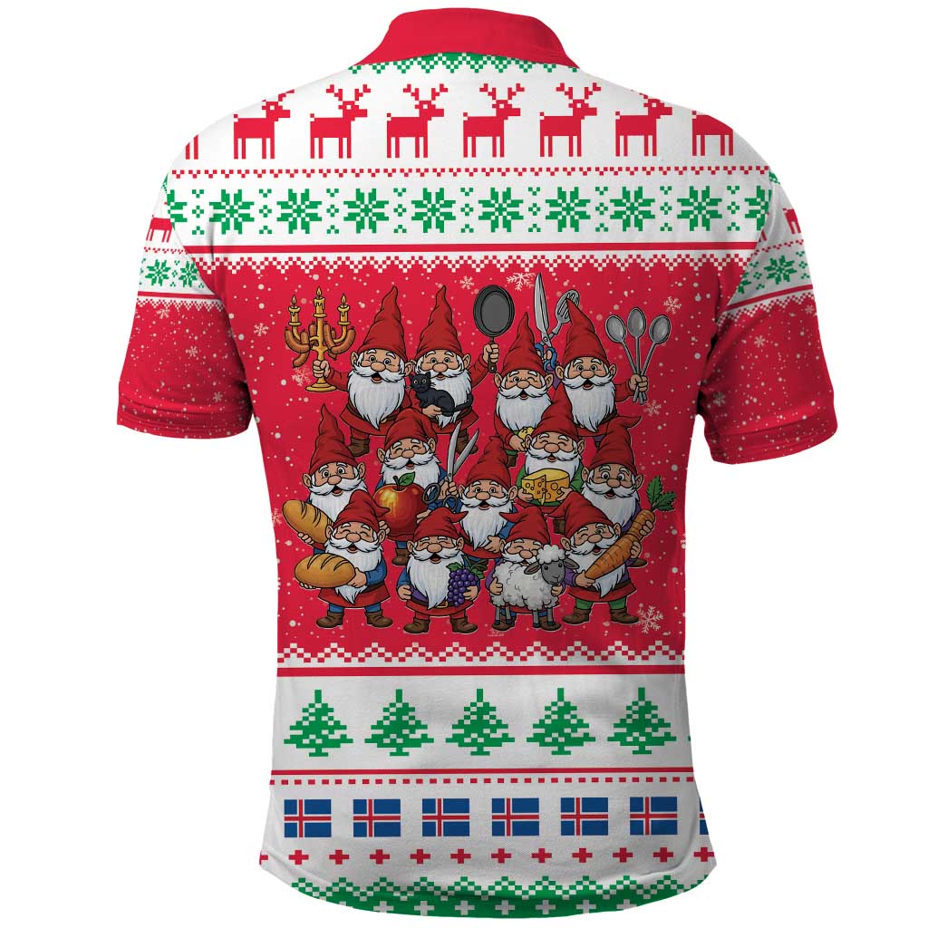 Iceland Christmas Polo Shirt Icelandic Yule Lads LT19
