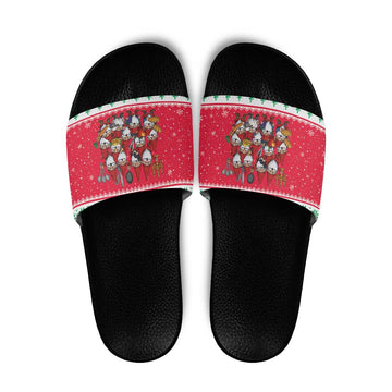 Iceland Christmas Slide Sandals Icelandic Yule Lads LT19