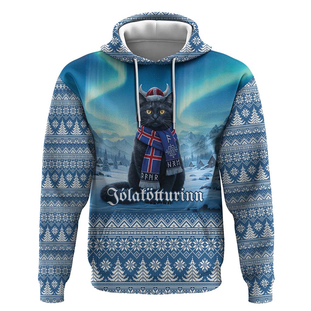 Iceland Christmas Hoodie Icelandic Yule Cat LT19