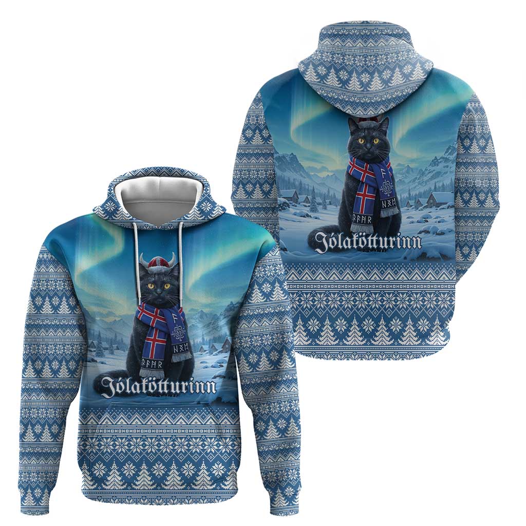 Iceland Christmas Hoodie Icelandic Yule Cat LT19