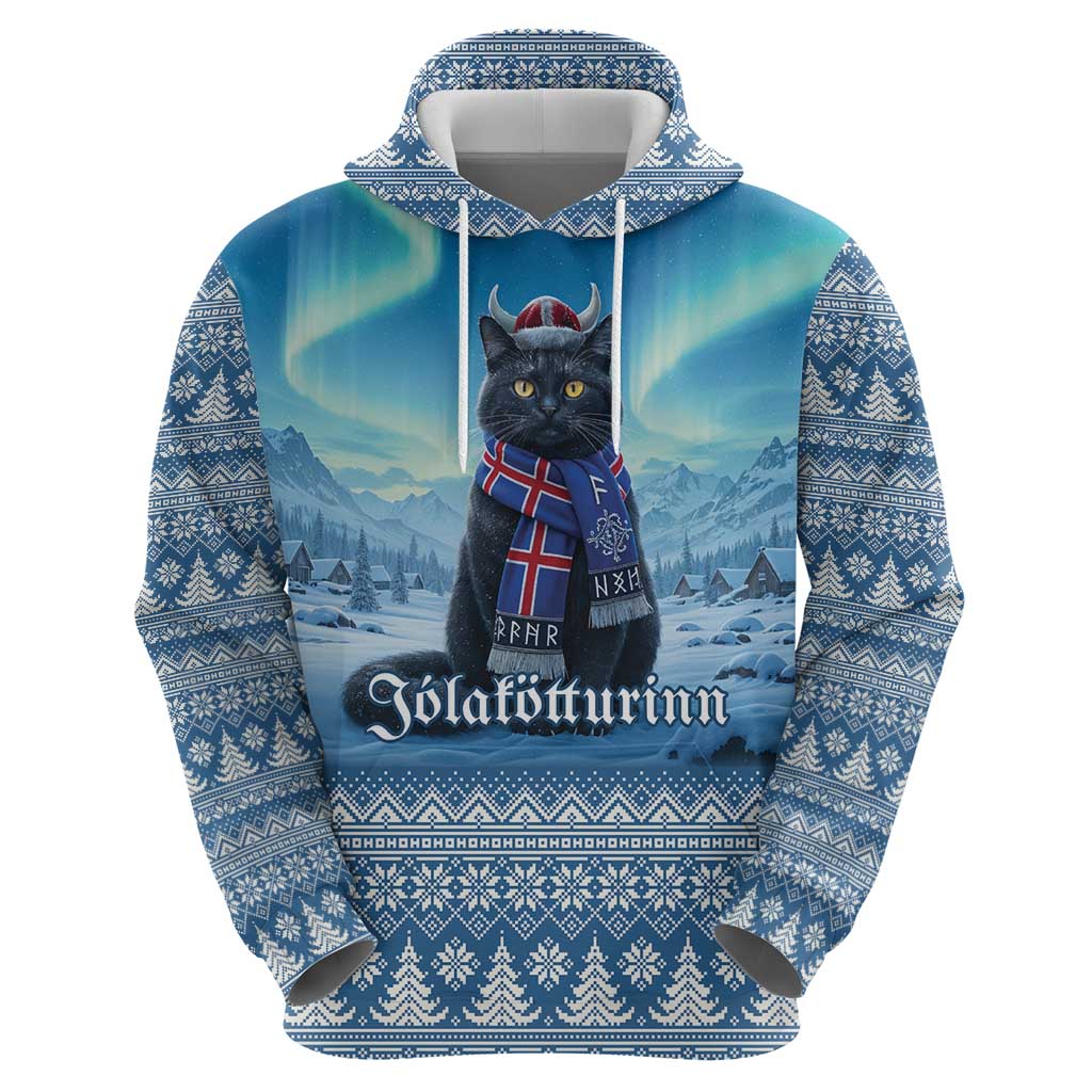 Iceland Christmas Hoodie Icelandic Yule Cat LT19