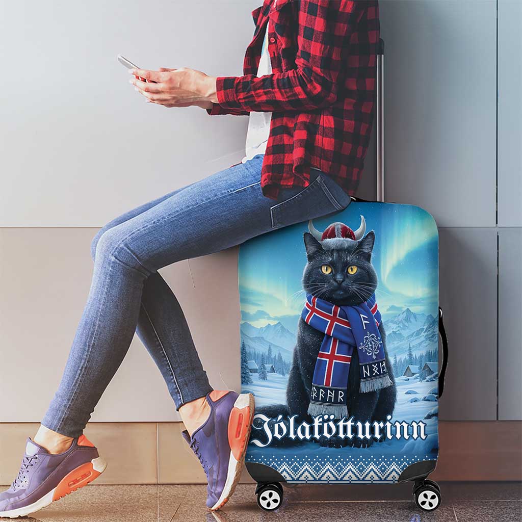 Iceland Christmas Luggage Cover Icelandic Yule Cat LT19