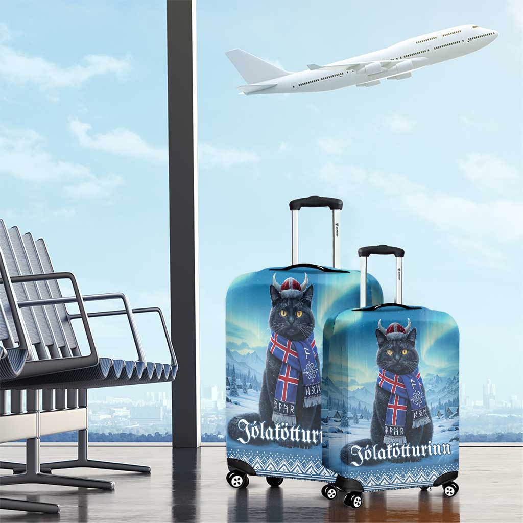 Iceland Christmas Luggage Cover Icelandic Yule Cat LT19
