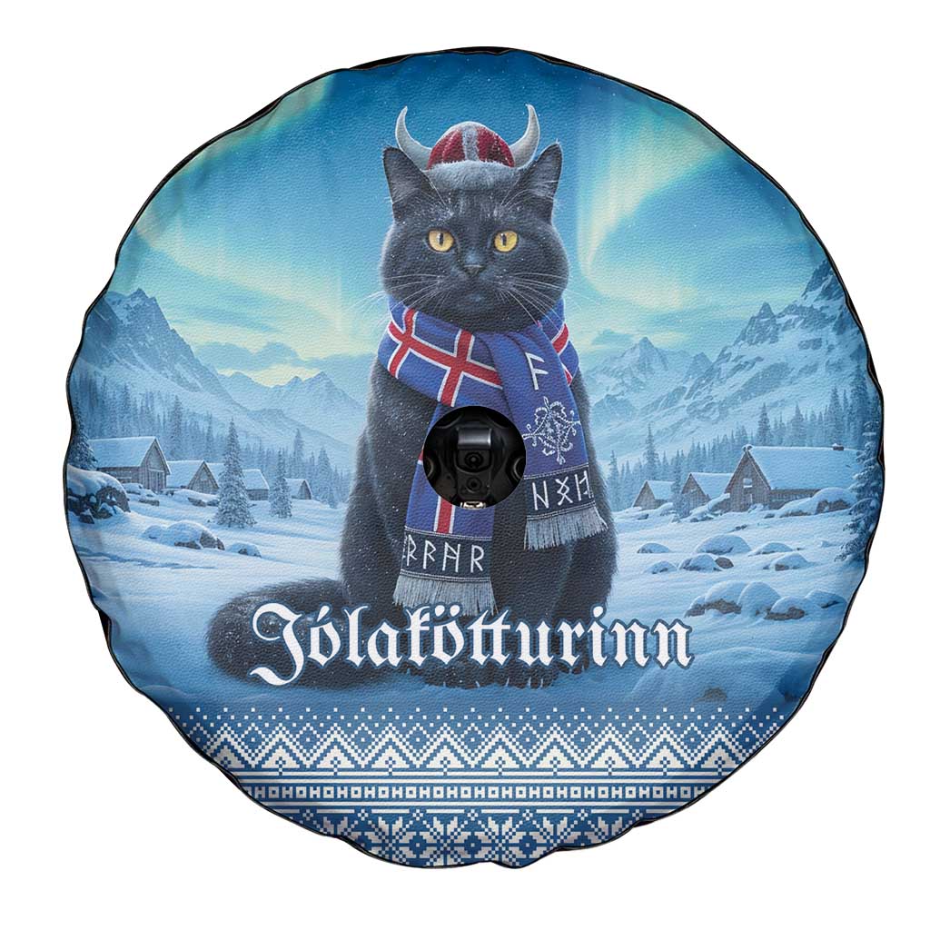 Iceland Christmas Spare Tire Cover Icelandic Yule Cat LT19
