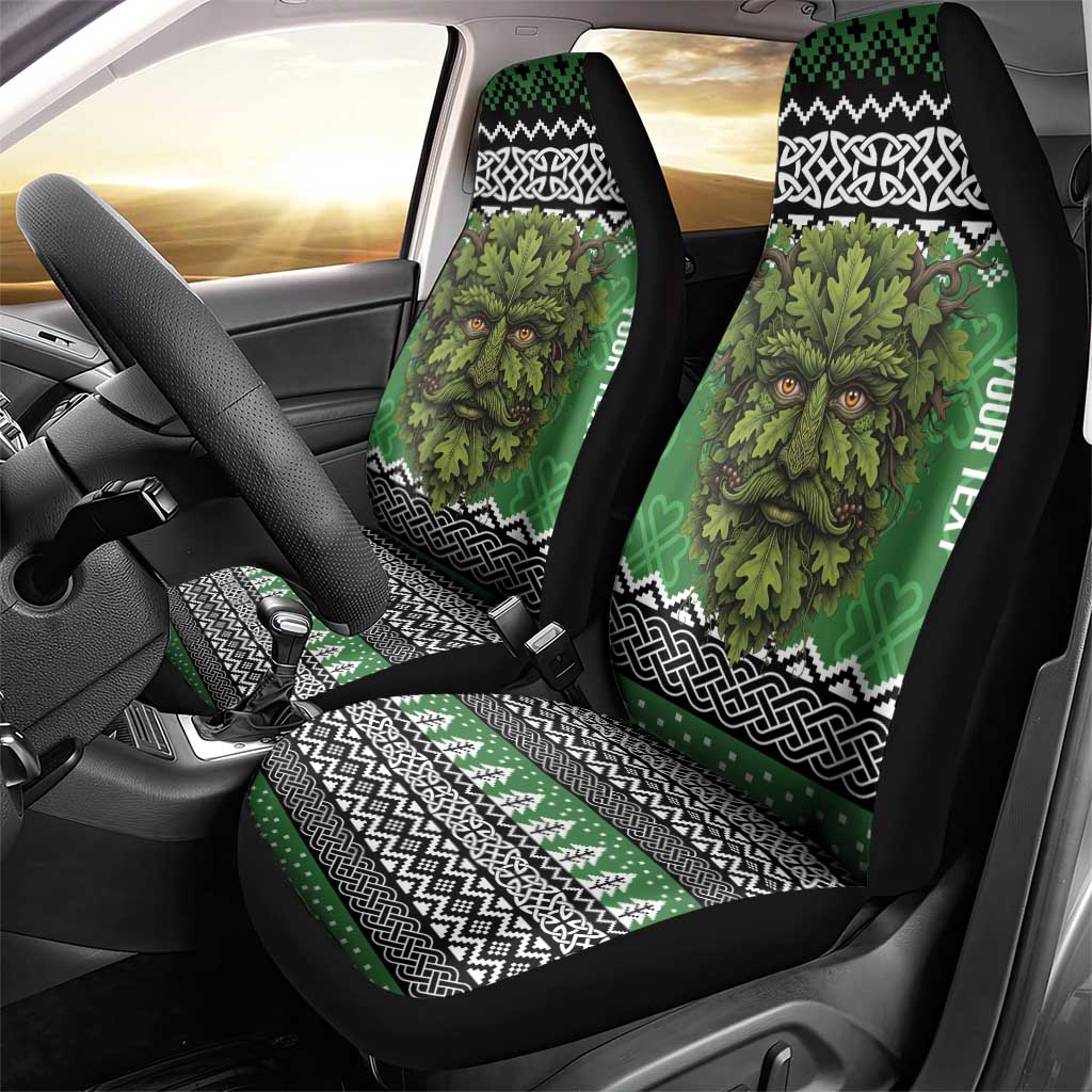 Personalized Anglesey Wales Christmas Car Seat Cover Green Man Celtic Knot LT19