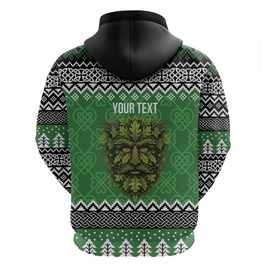 Personalized Anglesey Wales Christmas Hoodie Green Man Celtic Knot LT19