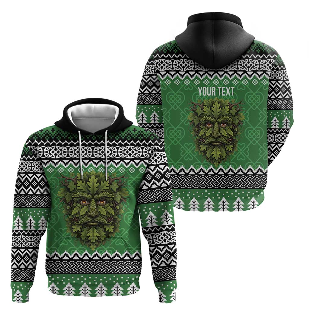 Personalized Anglesey Wales Christmas Hoodie Green Man Celtic Knot LT19