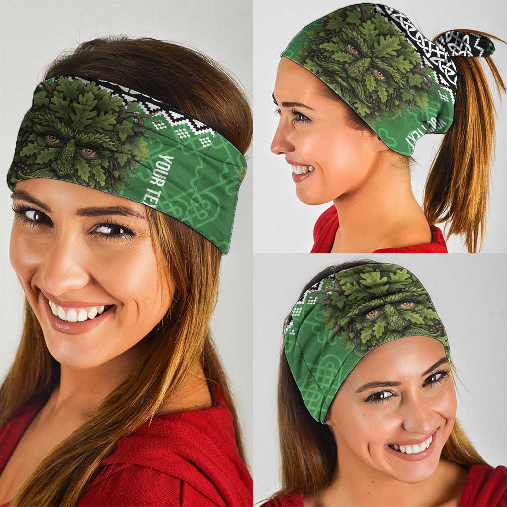 Personalized Anglesey Wales Christmas Neck Gaiter Green Man Celtic Knot LT19