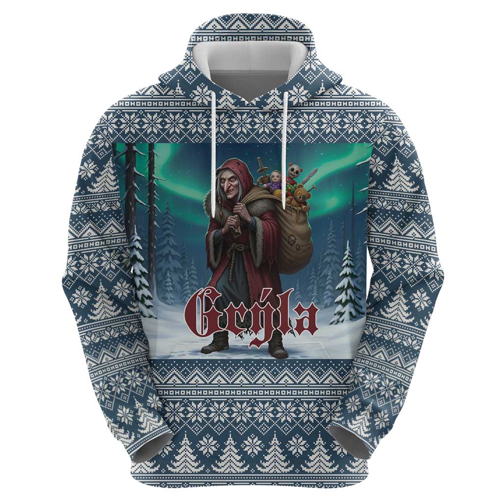 Iceland Christmas Hoodie Icelandic Gryla Evil Mother of Yule Lads LT19