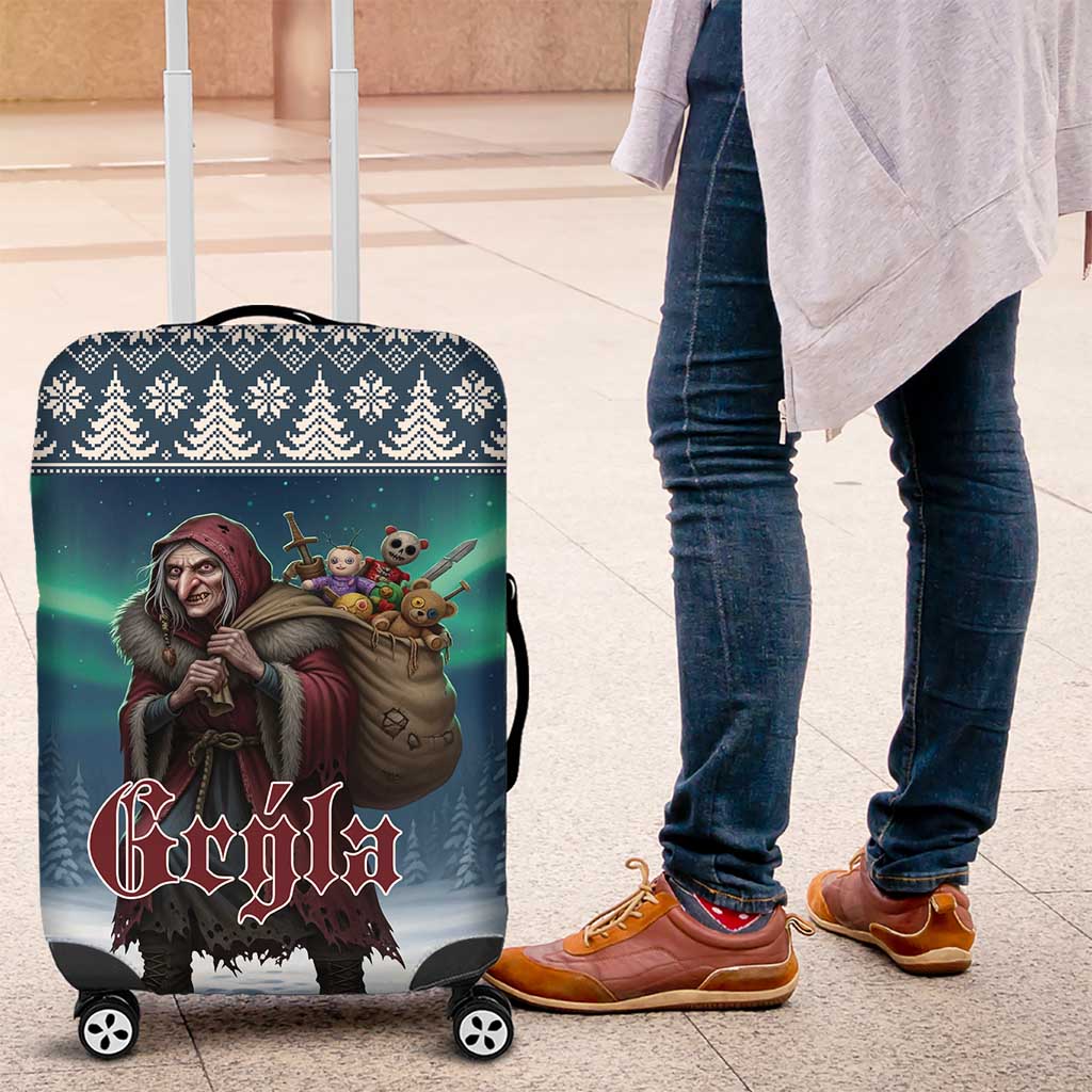 Iceland Christmas Luggage Cover Icelandic Gryla Evil Mother of Yule Lads LT19