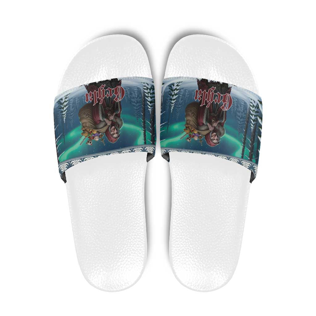 Iceland Christmas Slide Sandals Icelandic Gryla Evil Mother of Yule Lads LT19