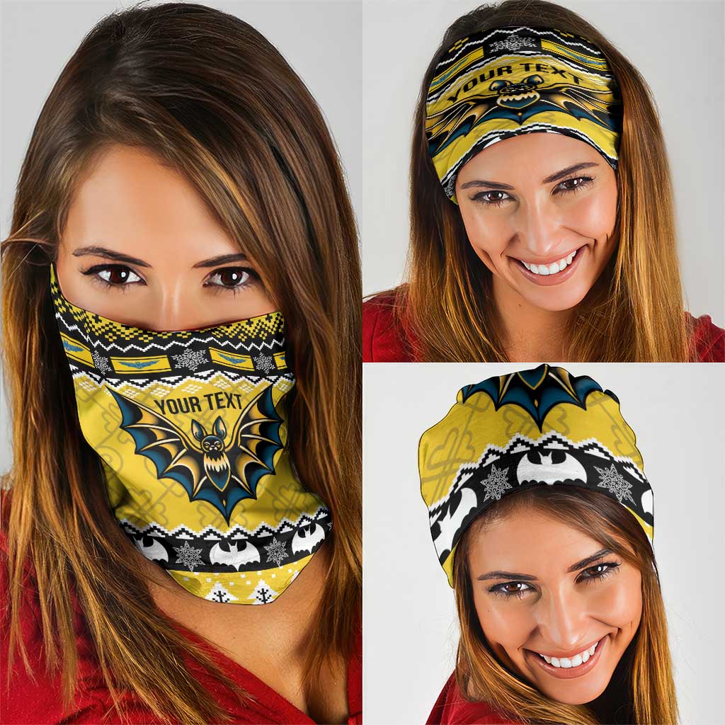 Personalized Brecknockshire Wales Christmas Neck Gaiter Welsh Celtic Bat Design LT19