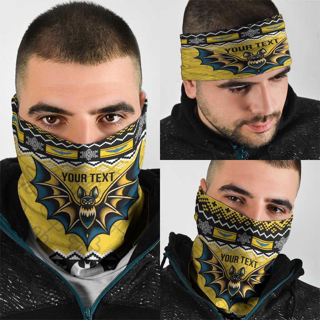 Personalized Brecknockshire Wales Christmas Neck Gaiter Welsh Celtic Bat Design LT19