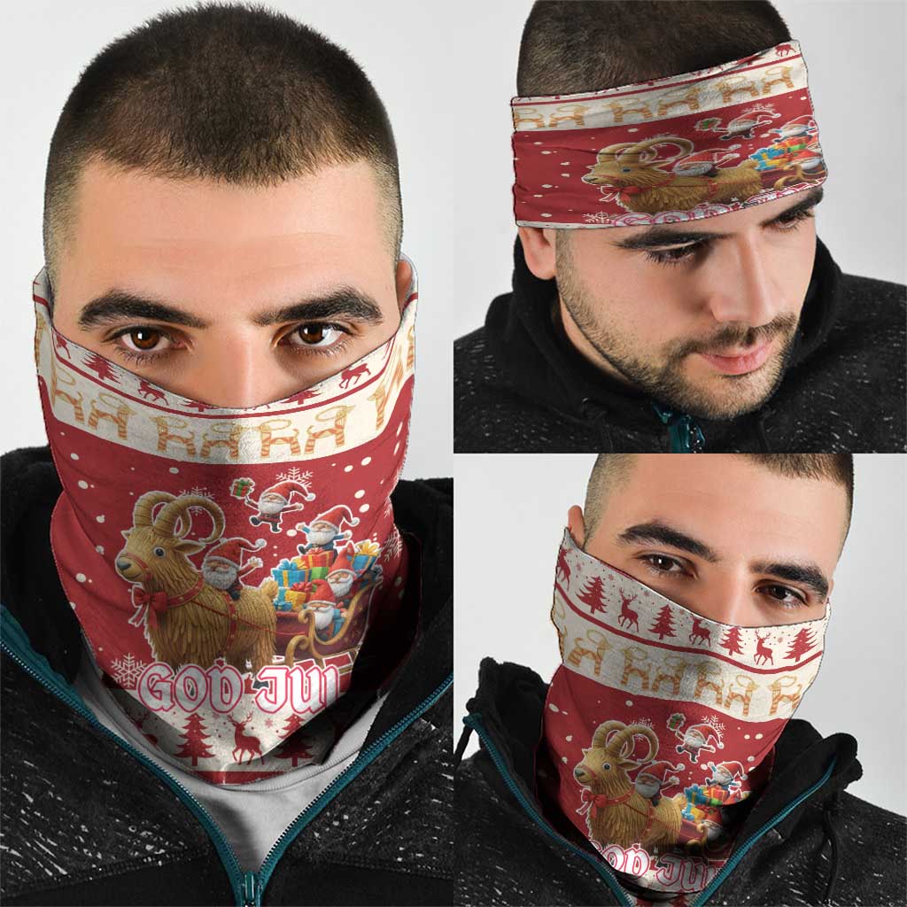 Sweden Christmas Neck Gaiter God Jul Nordic Julbock LT19