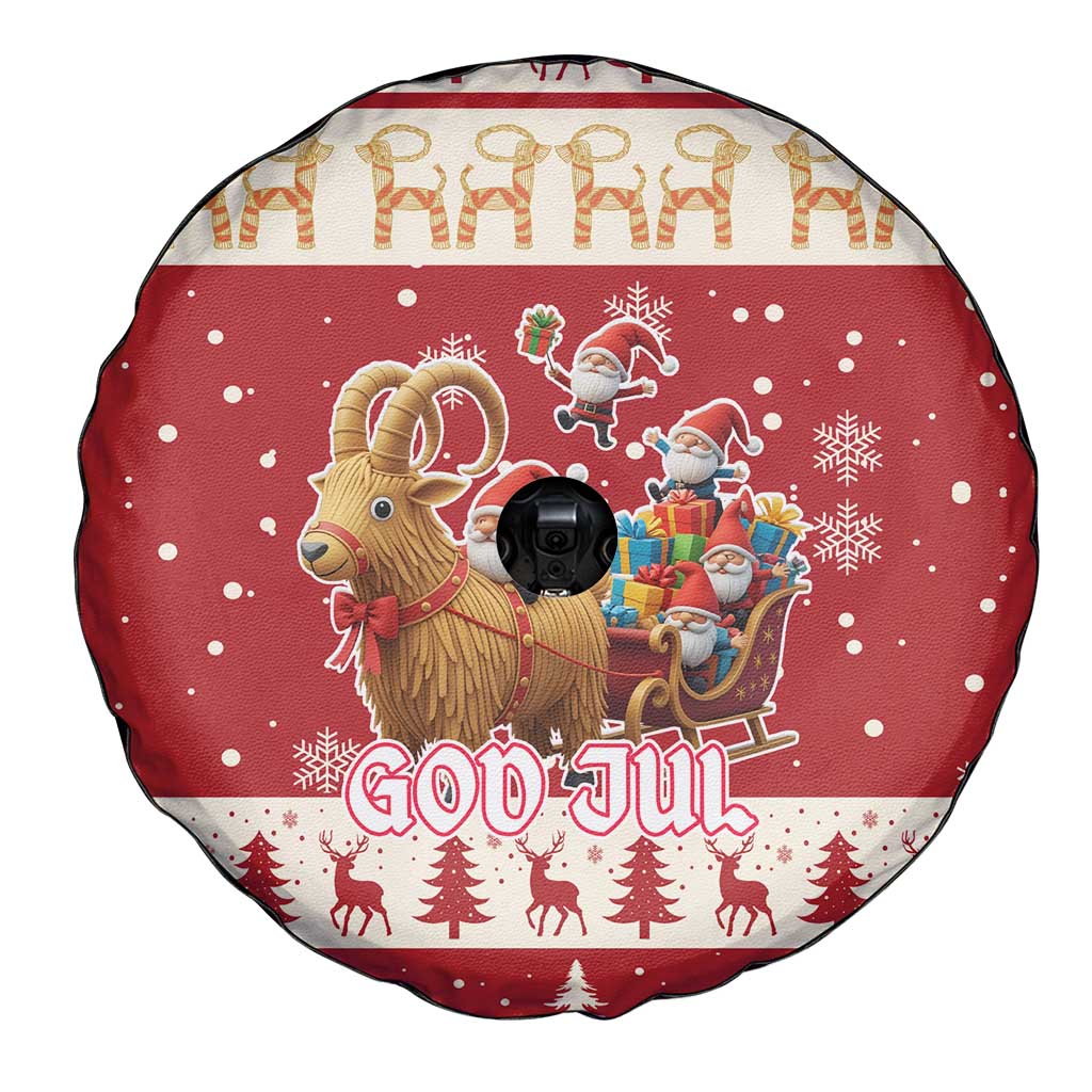 Sweden Christmas Spare Tire Cover God Jul Nordic Julbock LT19