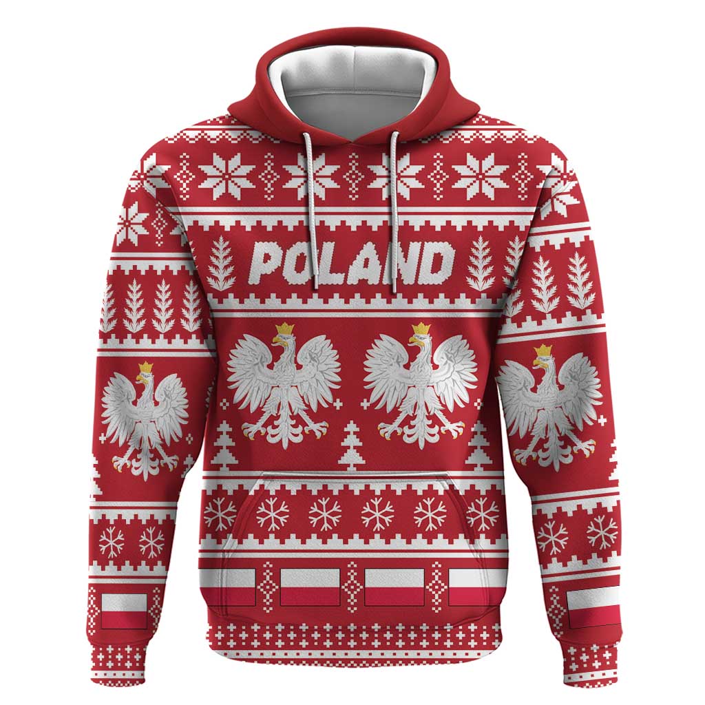 Poland Christmas Hoodie Emblem With Flag Style LT19