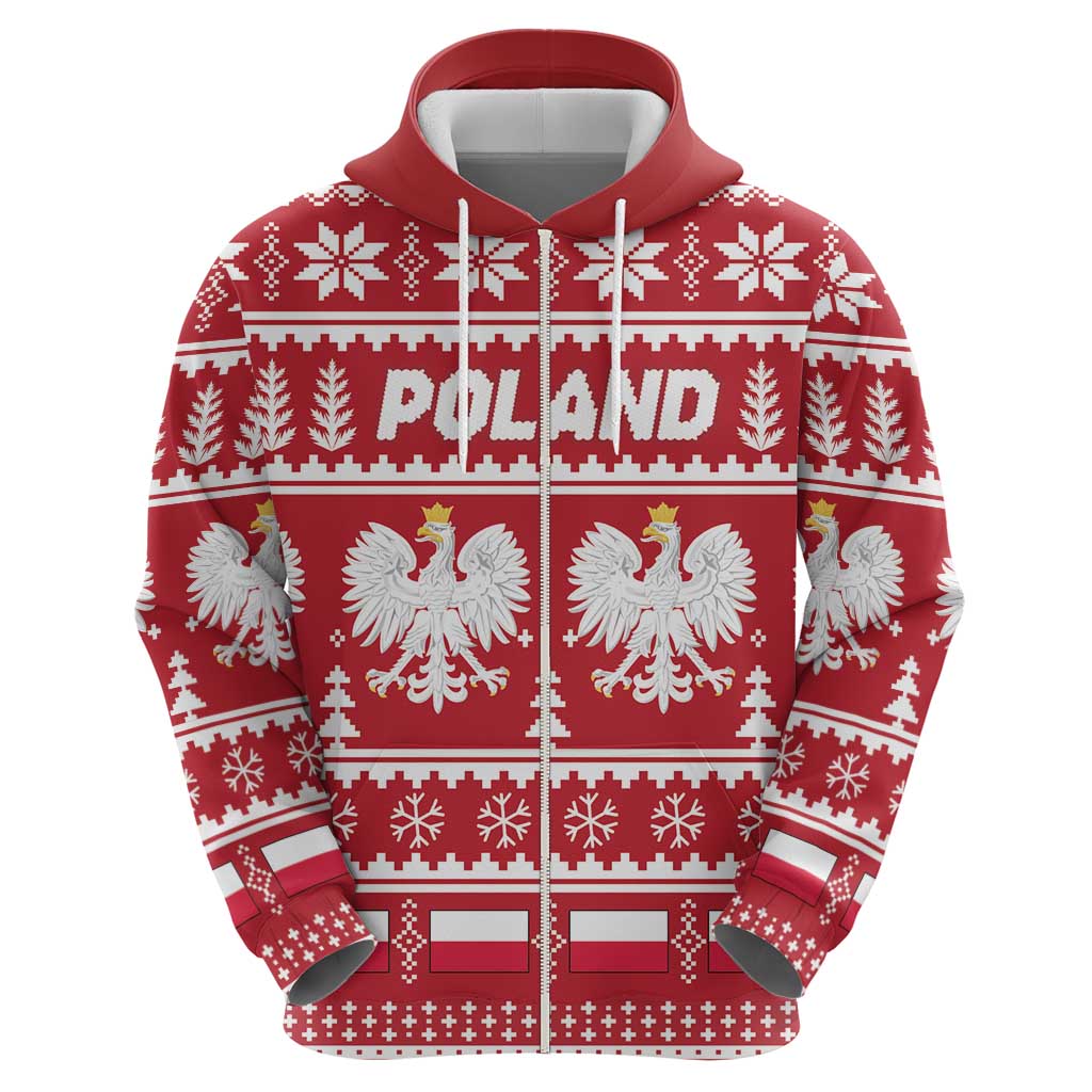 Poland Christmas Hoodie Emblem With Flag Style LT19