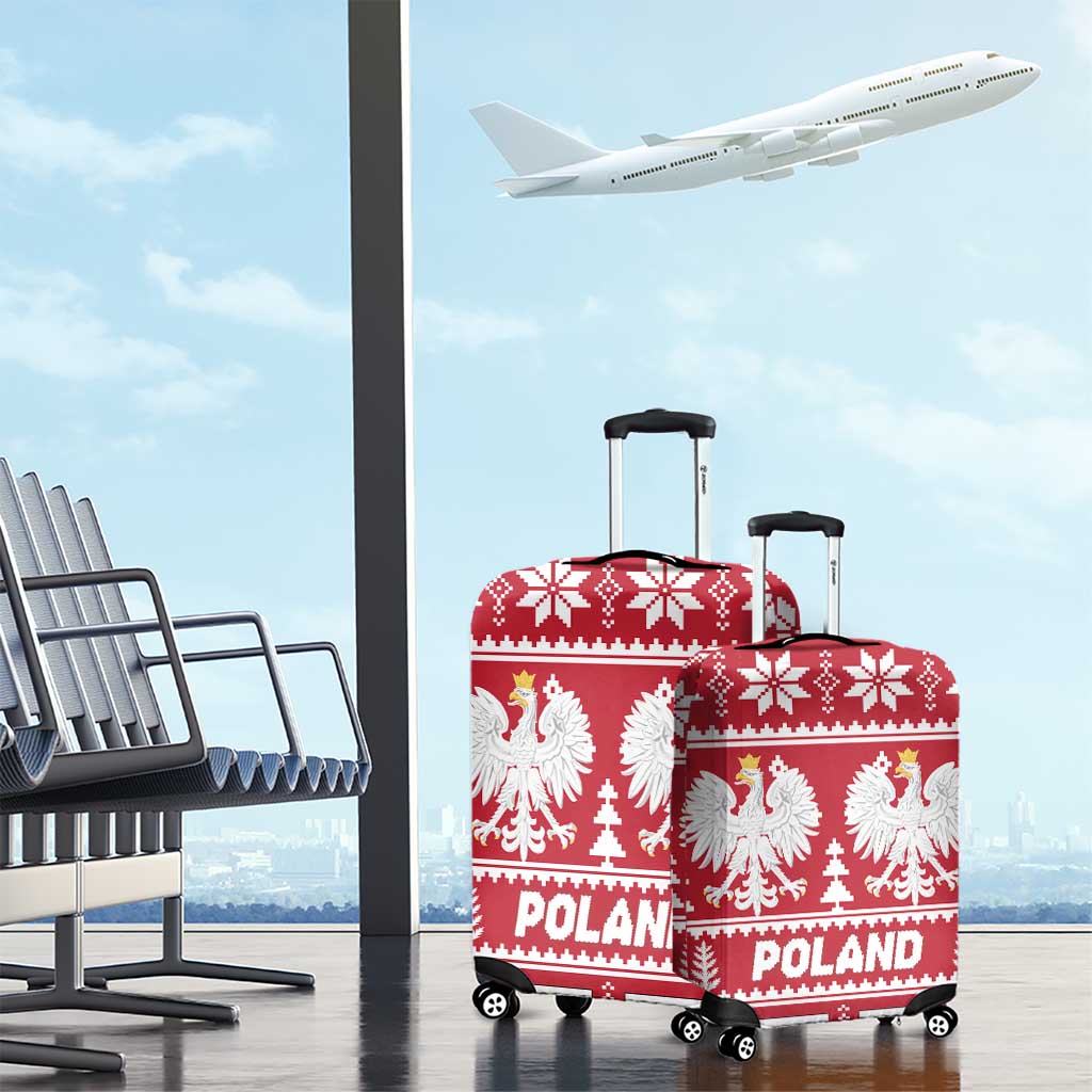 Poland Christmas Luggage Cover Emblem With Flag Style LT19