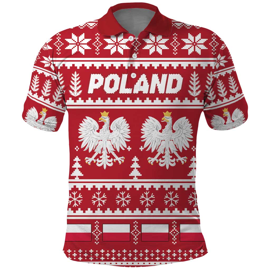 Poland Christmas Polo Shirt Emblem With Flag Style LT19