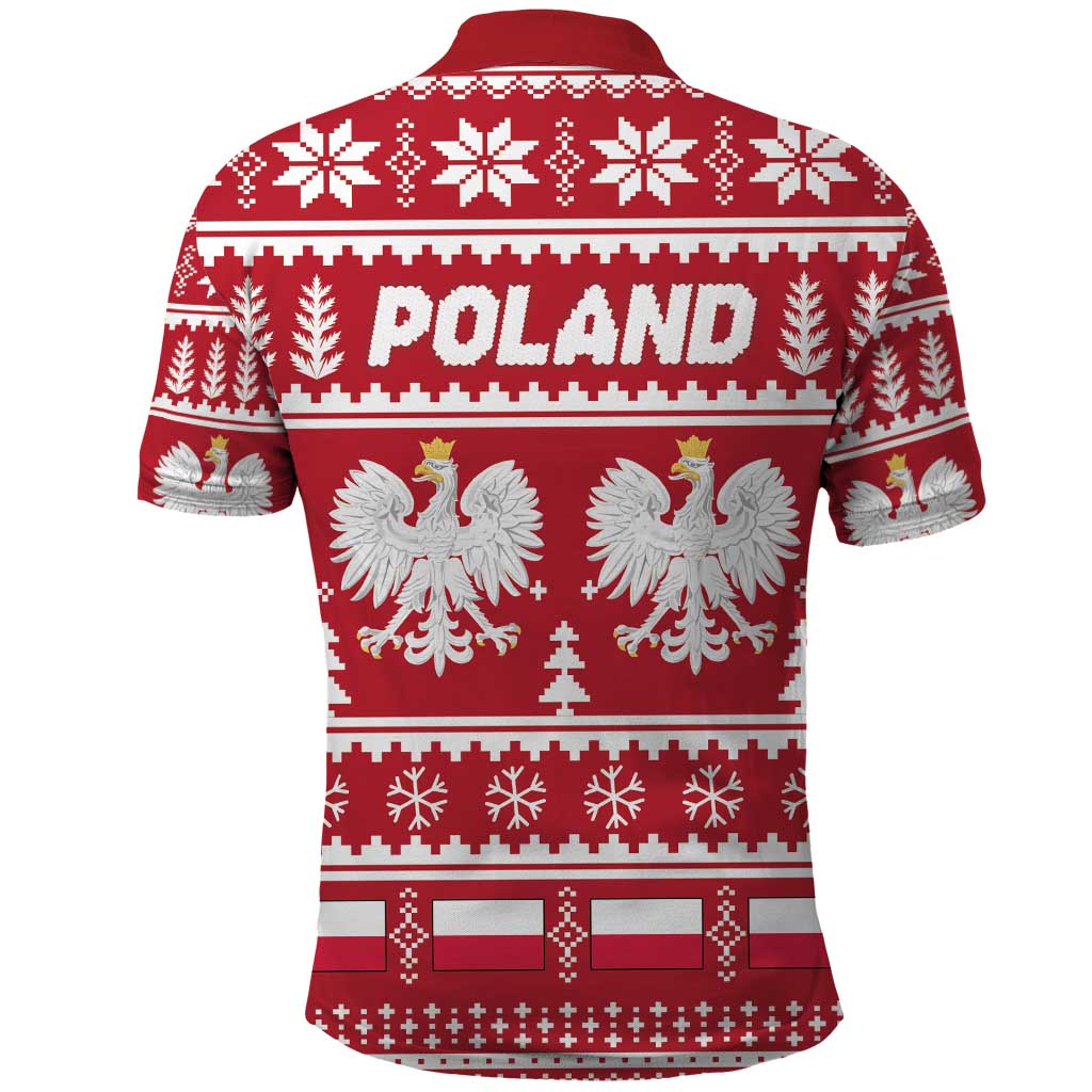 Poland Christmas Polo Shirt Emblem With Flag Style LT19