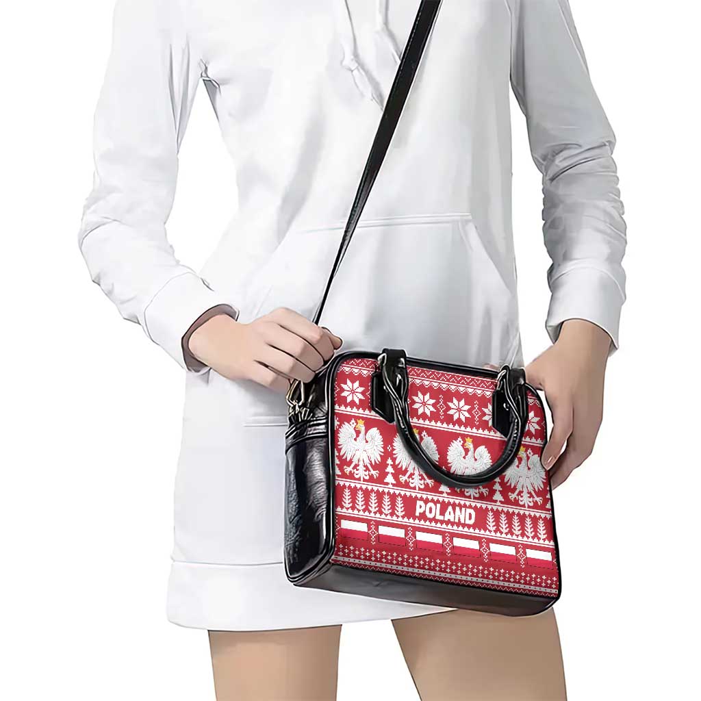 Poland Christmas Shoulder Handbag Emblem With Flag Style LT19